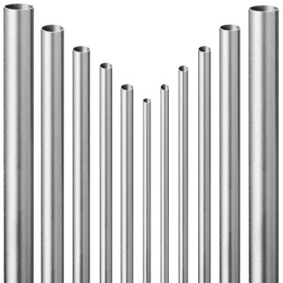 Edelstahlrohr Stangen Meterware 15mm x 1,0mm 2 Meter