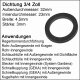 Flachdichtung Gummi NBR Ø1=32 Ø2=23mm...