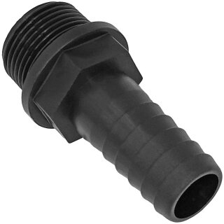 Gewinde-Fittings aus Kunststoff > Schlauchtülle mit Außengewinde (AG-Tülle) 1/2" Gewinde x Tülle Ø 15mm