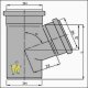 HT-Fittings für Abflußrohrsystem aus PP > Abzweig DN 40/40 45°