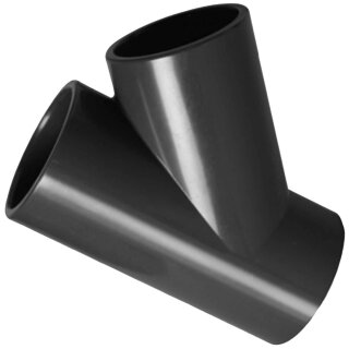 Klebe-Fittings aus Kunststoff (PVC) > T-Stück 45 Grad (i-i-i)