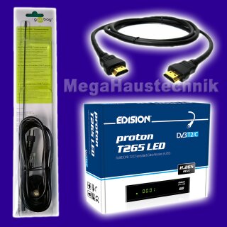 Edision proton T265 LED mit Antenne
